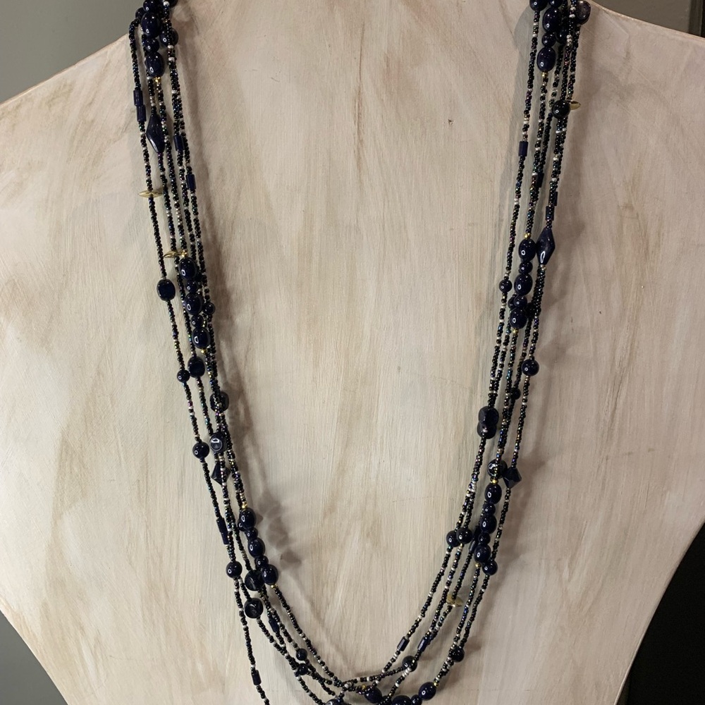 Elegant Multi-Strand Beaded Necklace